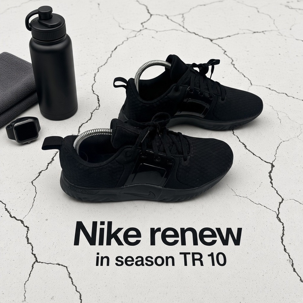 Nike Renew In-Season TR 10 Womens Training Shoes Black CK2576-003 Size 8.5